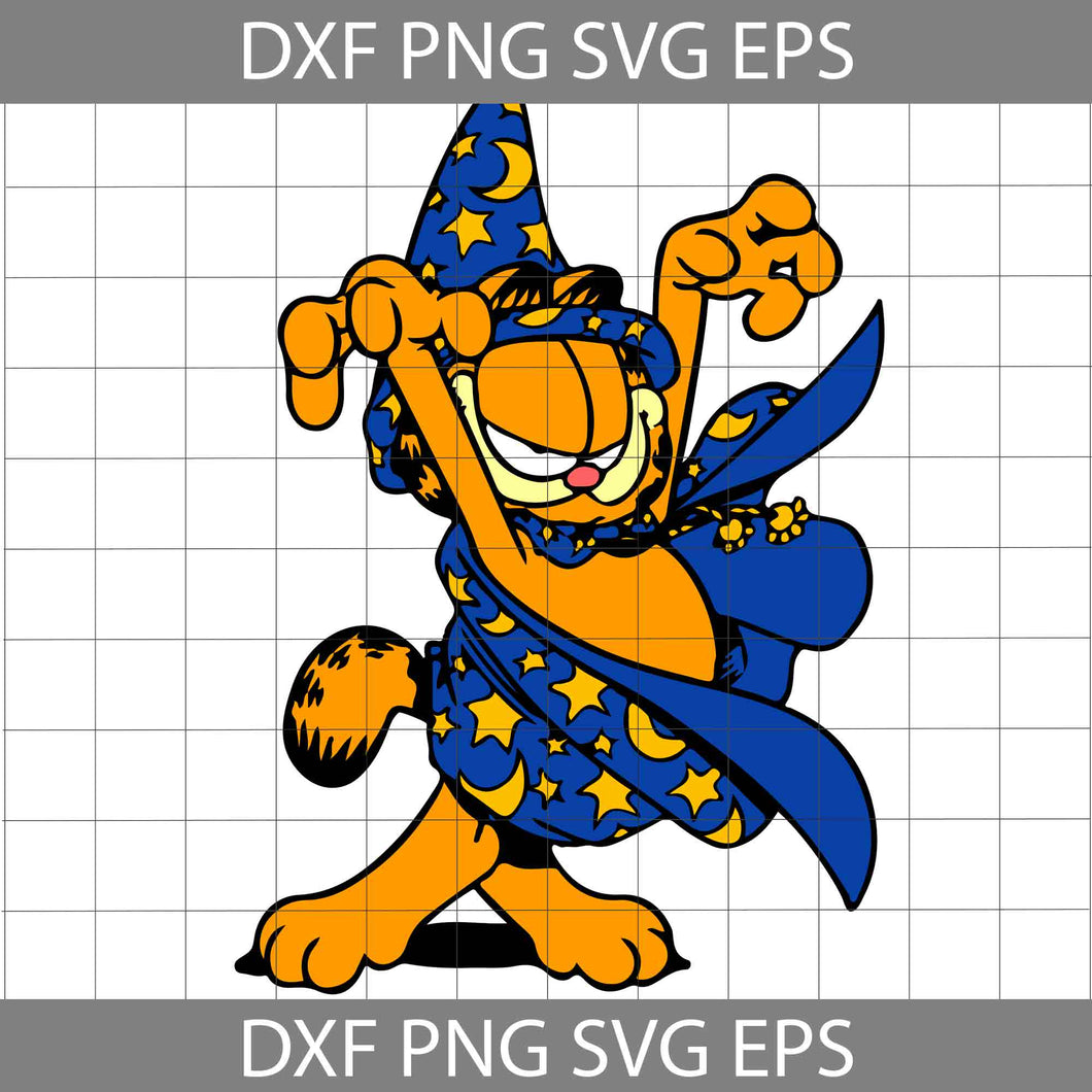 Garfield Witch svg, Tiger Cuties svg, halloween svg, halloween gift svg, cricut file, clipart, svg, png, eps, dxf