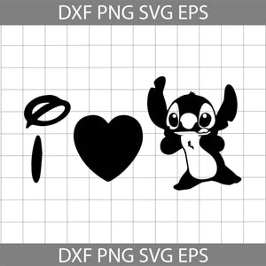 I love Stitch Svg, Lilo and stitch svg, Stitch Svg, Disney Svg, Cricut file, clipart, svg, png, eps, dxf
