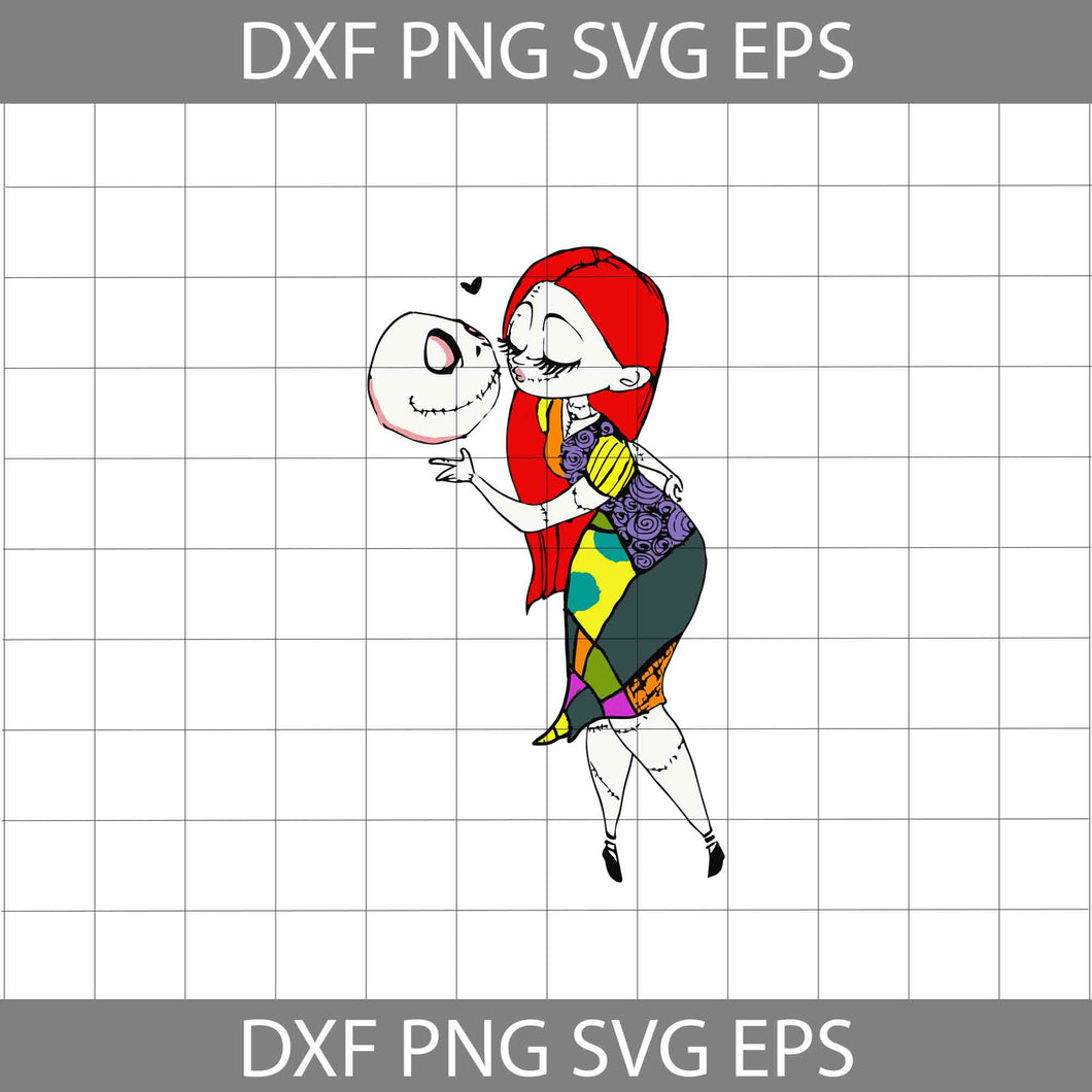 Jack And Sally Svg, Tim Burton Svg, Couple Halloween Svg, Halloween Svg, Halloween Gift Svg, Cricut File, Clipart, Svgs, Png, Eps, Dxf