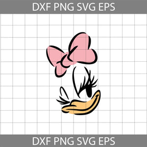 Daisy duck svg, Daisy svg, Bow svg, Duck svg, disney Svg, Cricut file, clipart, svg, png, eps, dxf