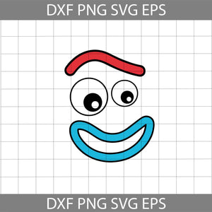 Forky face svg, toy story svg, funny svg, disney svg, Cricut file, clipart, svg, png, eps, dxf