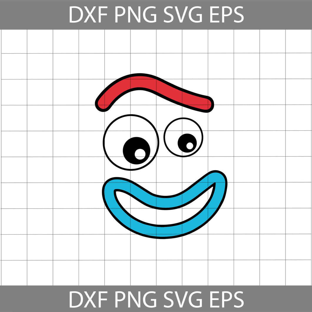 Forky face svg, toy story svg, funny svg, disney svg, Cricut file, clipart, svg, png, eps, dxf