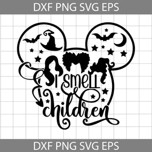Mickey Mouse Hocus Pocus I Smell Children Svg, Halloween Svg, Cricut file, Clipart, Svg, Png, Eps, Dxf