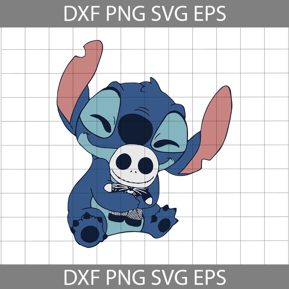 Stitch Hug Baby Jack Skellington Svg, Halloween Svg, Cricut File ...