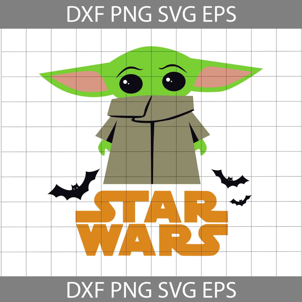 Baby Yoda Halloween Svg, The Child Star Wars Svg, Halloween Svg, Cricut File, Clipart, Svg, Png, Eps, Dxf