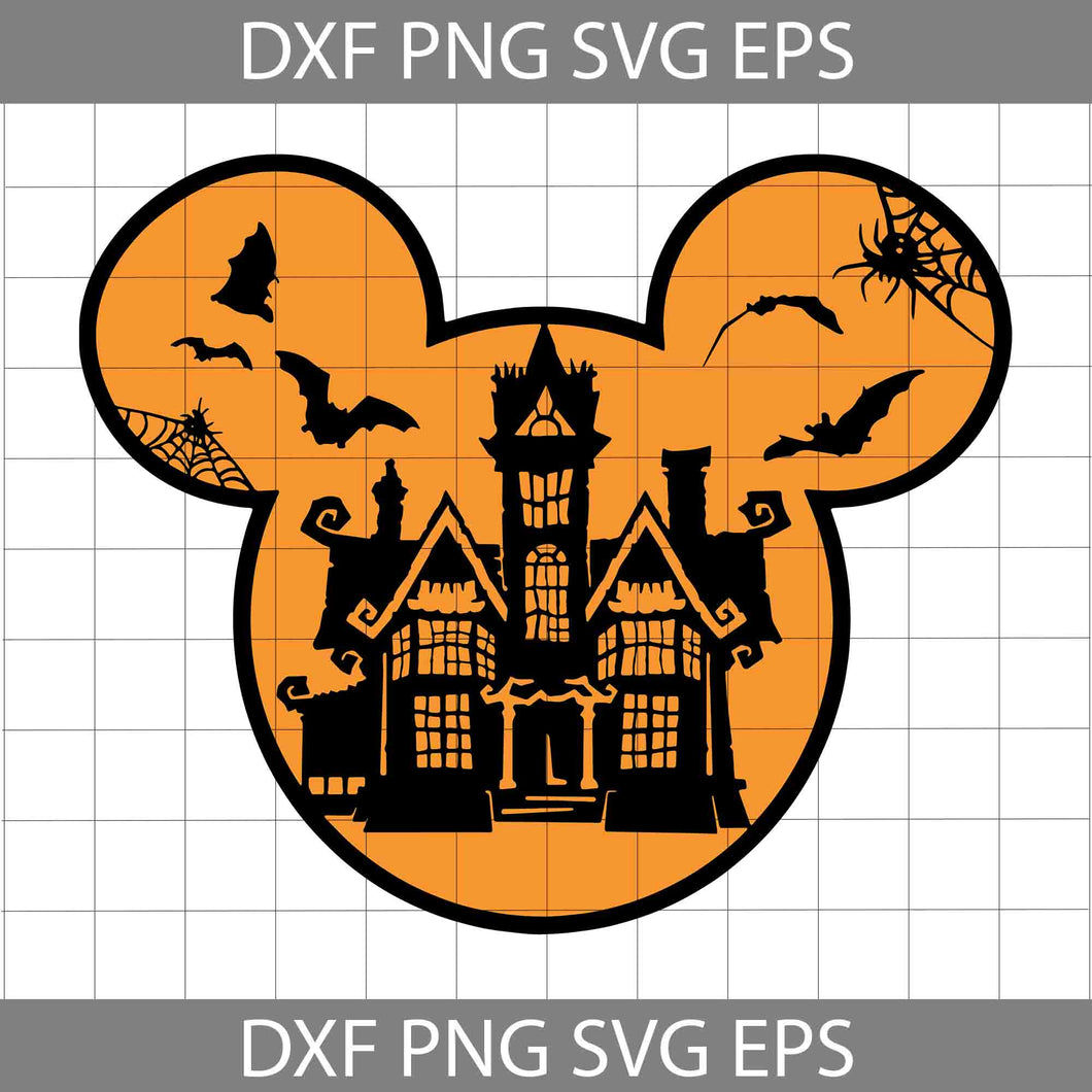 Halloween Mickey head svg Svg, Halloween Svg, cricut File, Clipart, Svg, Png, Eps, Dxf
