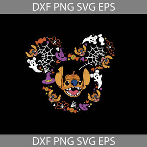 Stitch Mickey Mouse Head Halloween Svg, Mouse Cuties svg, Halloween svg, cricut file, clipart, svg, png, eps, dxf