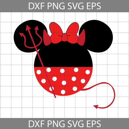 Minnie Devil Halloween Svg, Disney halloween Svg, Halloween svg, cricut file, clipart, svg, png, eps, dxf