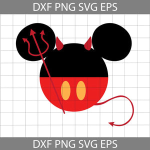 Mickey Devil Halloween Svg, Disney halloween Svg, Halloween svg, cricut file, clipart, svg, png, eps, dxf