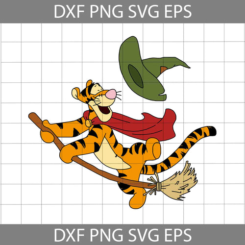 Tiger Witch Svg, Disney Hallowen svg, Halloween svg, Cricut File, clipart, Svg, Png, Eps, Dxf