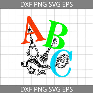 ABC Svg, Cricut File, Clip Art,Png, Eps, Dxf