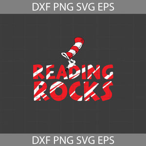 Reading Rocks Svg, Cricut File, Clipart, Funny Quotes Svg, Png, Eps, Dxf