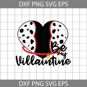 Cruella Heart Svg, Be my Villaintine Svg, Cartoon Svg, Valentine's day Svg, Gift Svg, Cricut File, Clipart, Svg, Png, Eps, Dxf