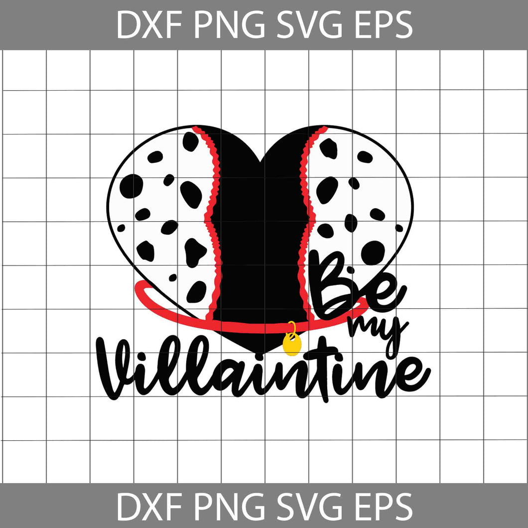 Cruella Heart Svg, Be my Villaintine Svg, Cartoon Svg, Valentine's day Svg, Gift Svg, Cricut File, Clipart, Svg, Png, Eps, Dxf