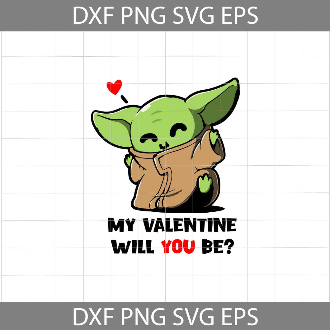 My Valentine Will You Be Svg, Cartoon Svg, Valentine's day Svg, Gift Svg, Cricut File, Clipart, Svg, Png, Eps, Dxf