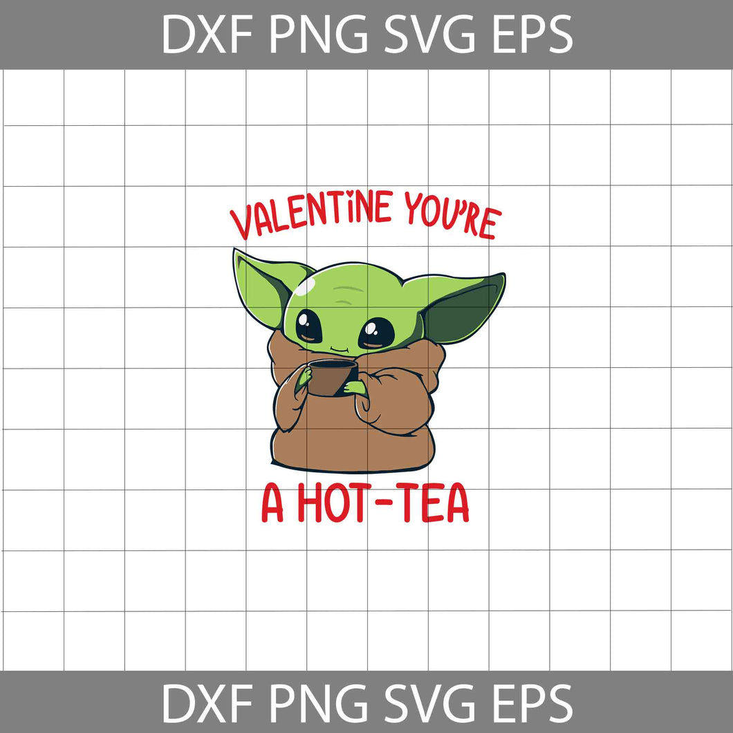 Valentine You’re A Hot-Tea Svg, Cartoon Svg, Valentine's day Svg, Gift Svg, Cricut File, Clipart, Svg, Png, Eps, Dxf