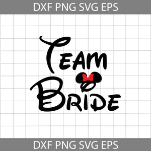 Team Bride Svg, Minnie Ears Svg, Mouse Ears SVg, Cartoon Svg, Valentine's day Svg, Gift Svg, Cricut File, Clipart, Svg, Png, Eps, Dxf