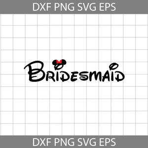 Bridesmaid Svg, Minnie Ears Svg, Mouse Ears SVg, Cartoon Svg, Valentine's day Svg, Gift Svg, Cricut File, Clipart, Svg, Png, Eps, Dxf