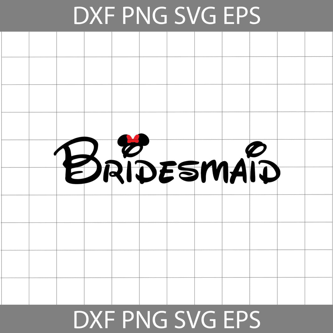 Bridesmaid Svg, Minnie Ears Svg, Mouse Ears SVg, Cartoon Svg, Valentine's day Svg, Gift Svg, Cricut File, Clipart, Svg, Png, Eps, Dxf