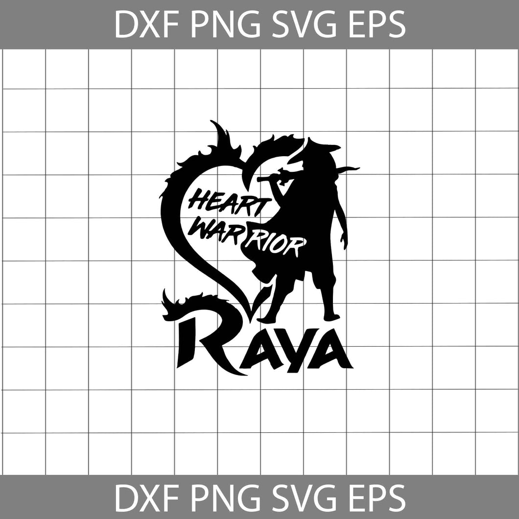 Raya Svg, Raya And The Last God Dragon Svg, Heart Warrior Svg, Cartoon Svg, Valentine's day Svg, Gift Svg, Cricut File, Clipart, Svg, Png, Eps, Dxf