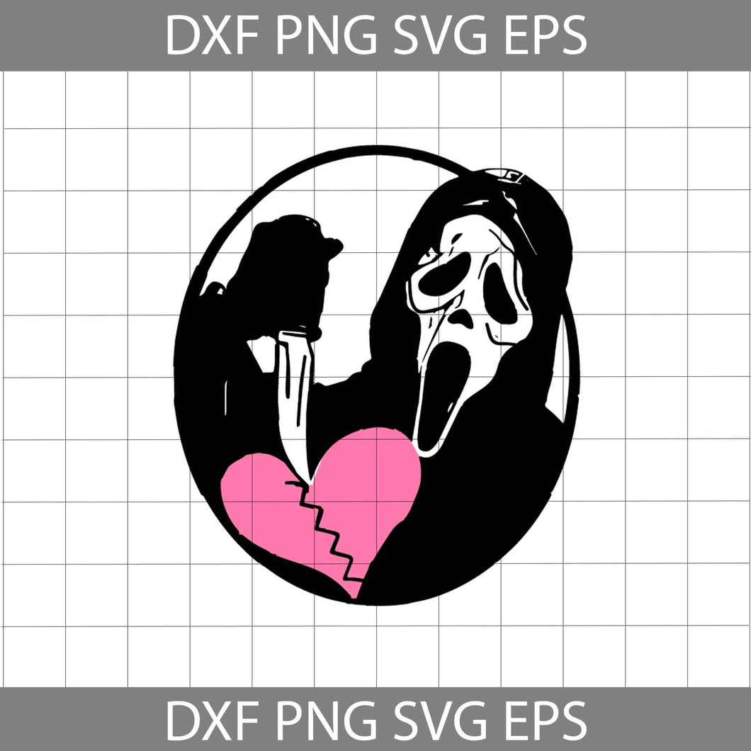 Heart Svg, Ghost Valentine Svg, Movie Svg, Valentine's day Svg, Gift Svg, Cricut File, Clipart, Svg, Png, Eps, Dxf