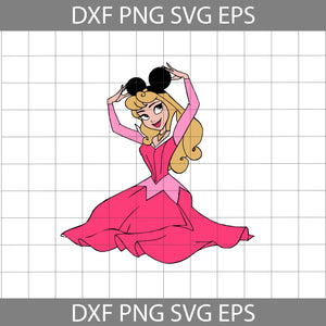 Aurora Mikey Mouse Ears Svg, Sleeping Beauty Svg, Cartoon Svg, Cricut File, Clipart, Svg, Png, Eps, Dxf