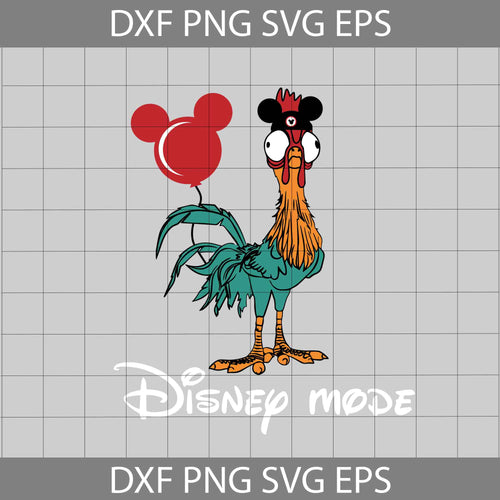 Disney Mode Hei Hei Svg, Rooster Svg, Mickey Mouse Svg, Disney Svg, Cricut File, Clipart, Svg, Png, Eps, Dxf