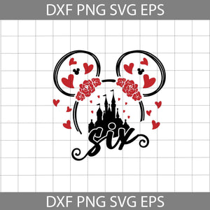 6th Birthday Mickey Mouse Svg, Birthday Svg, Cricut File, Clipart, SVg, Png, Eps, dxf