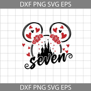 7th Birthday Mickey Mouse Svg, Birthday Svg, Cricut File, Clipart, SVg, Png, Eps, dxf