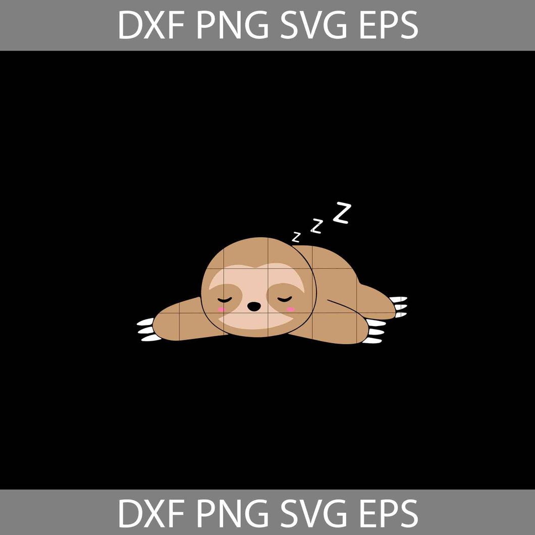 Sloth Svg, Animal Svg, Cricut File, Clipart, Svg, Png, Eps, Dxf