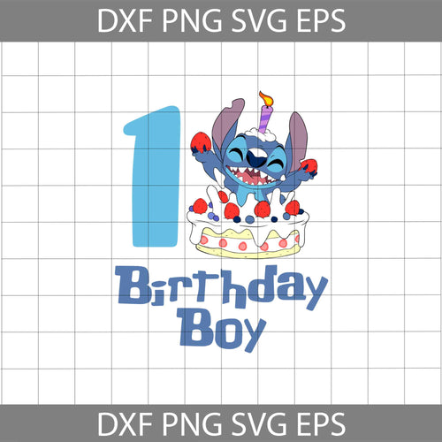 1st stitch Birthday Boy Svg, Stitch Svg, birthday Svg, Birthday Svg, cricut file, clipart, svg, png, eps, dxf