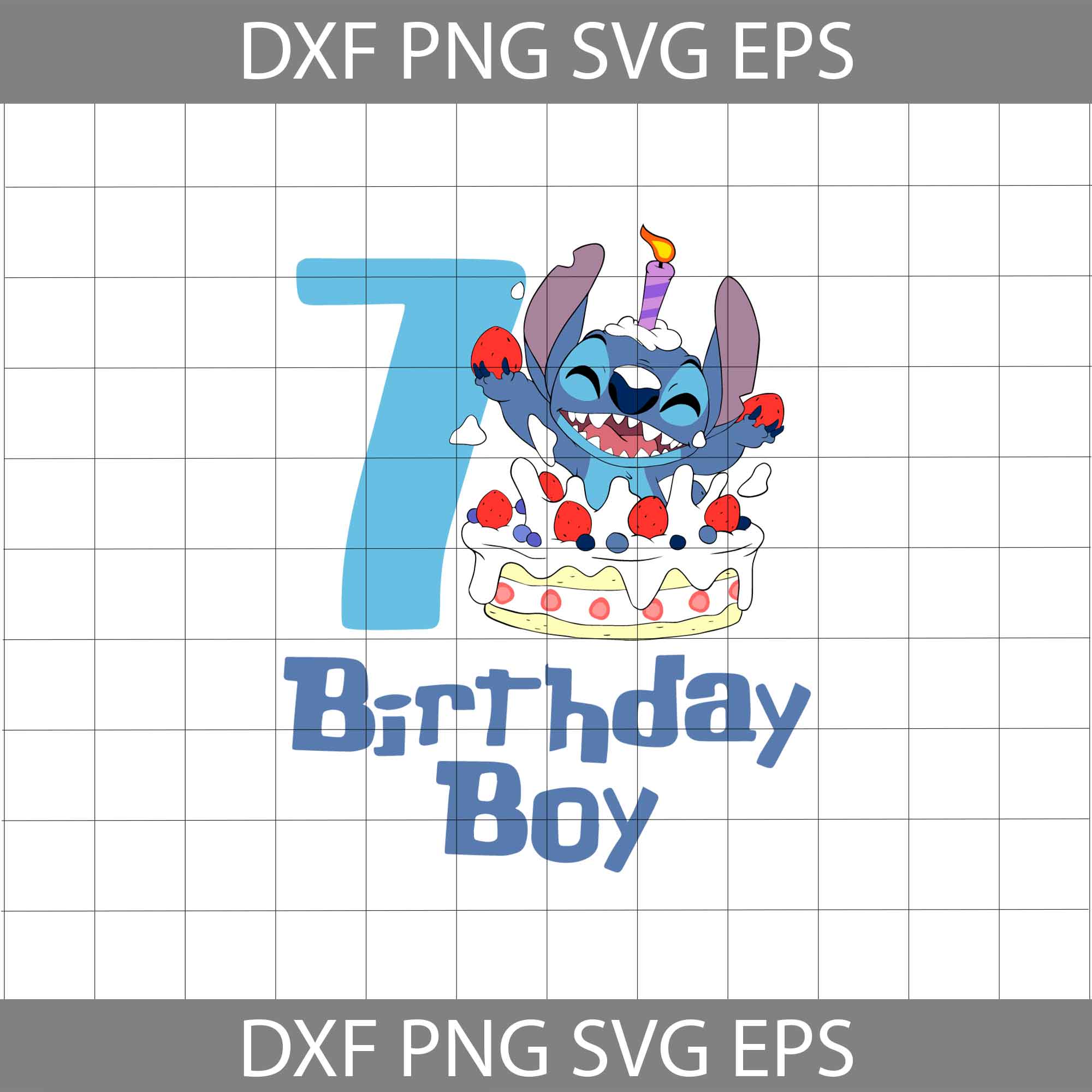 It's My Birthday Stitch Sublimation PNG