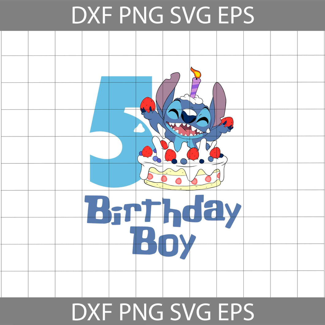 5th stitch Birthday Boy Svg, Stitch Svg, birthday Svg, Birthday Svg, cricut file, clipart, svg, png, eps, dxf