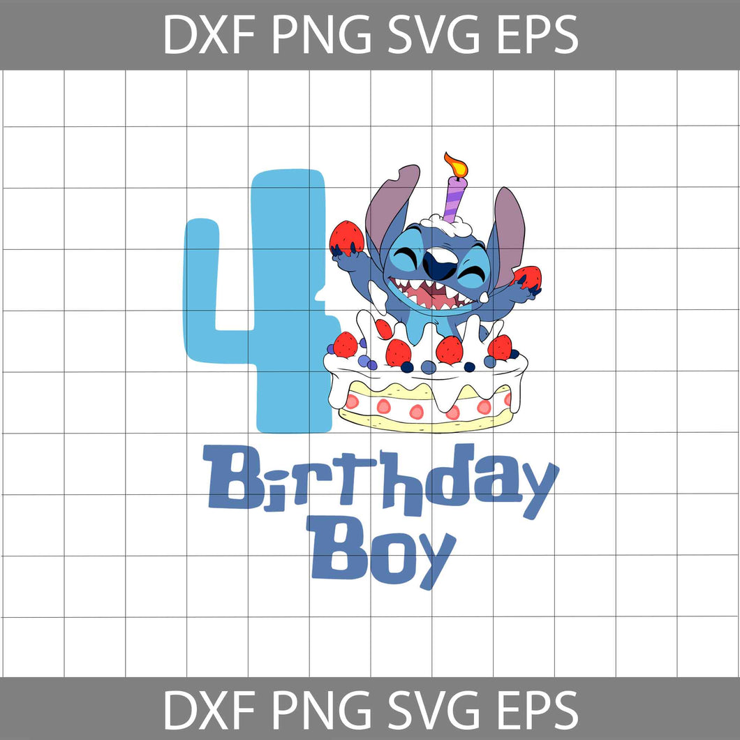 4th stitch Birthday Boy Svg, Stitch Svg, birthday Svg, Birthday Svg, cricut file, clipart, svg, png, eps, dxf