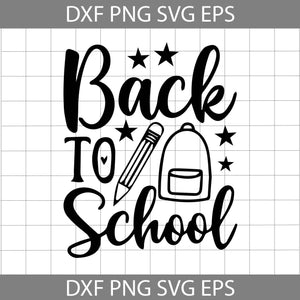 Back To School Svg, Cricut File, Clipart, Svg, Png, Eps, Dxf