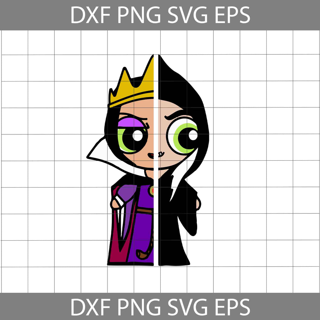 Powerpuff Evil Queen Svg, Powerpuff Girls SVg, Cartoon Svg, Halloween Svg, Halloween Gift Svg, Cricut File, Clipart, Svg, Png, Eps, Dxf