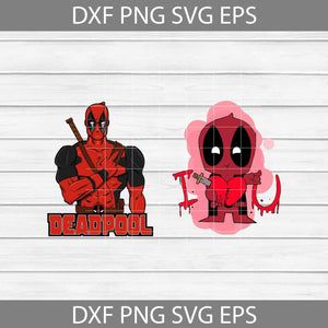 Deadpool Valentine SVg, Bundle, Cartoon Svg, Valentine's day Svg, Gift Svg, Cricut File, Clipart, Svg, Png, Eps, Dxf