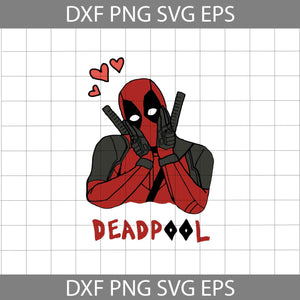 Deadpool Valentine SVg, Cartoon Svg, Valentine's day Svg, Gift Svg, Cricut File, Clipart, Svg, Png, Eps, Dxf