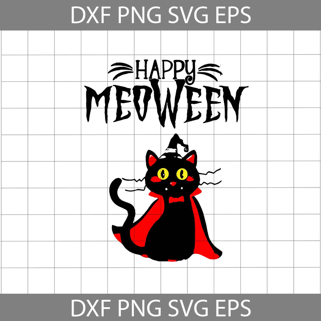 Happy Meoween svg, Cat Halloween Svg, Pumpkin Svg, Halloween Svg, Halloween Gift Svg, Funny, Cuties, Horror Svg, cricut file, clipart, svg, png, eps, dxf