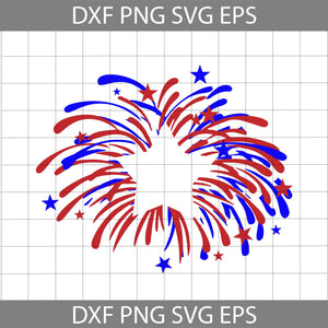 Firework Star Svg, 4th of July svg, America svg, cricut file, clipart, svg, png, eps, dxf