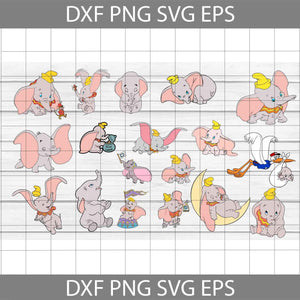 Dumbo Svg, Bundle, Disney svg, Cricut file, clipart, svg, png, eps, dxf