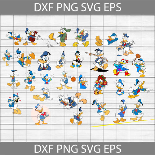 30 Donald Duck Svg, Disney svg, Bundle, Cricut file, clipart, svg, png, eps, dxf