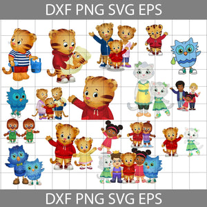 Daniel Tiger Neighborhood png, cartoon png, bundle, Png Images 300dpi