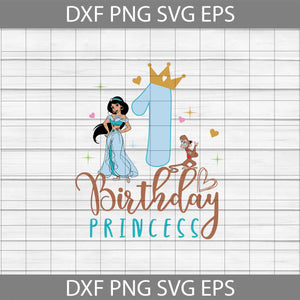 1st Jasmine Birthday svg, Birthday Princess Svg, Birthday Svg, Cricut File, Clipart, Svg, Png, Eps, Dxf