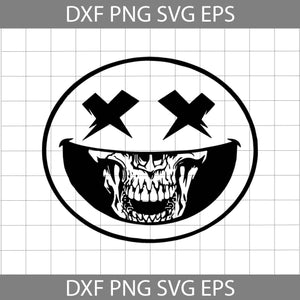 Smiley skull svg, Characters Friends Svg, Cartoon Svg, Halloween Svg, Halloween Gift svg, Funny, Cuties, Horror Svg, cricut file, clipart, svg, png, eps, dxf