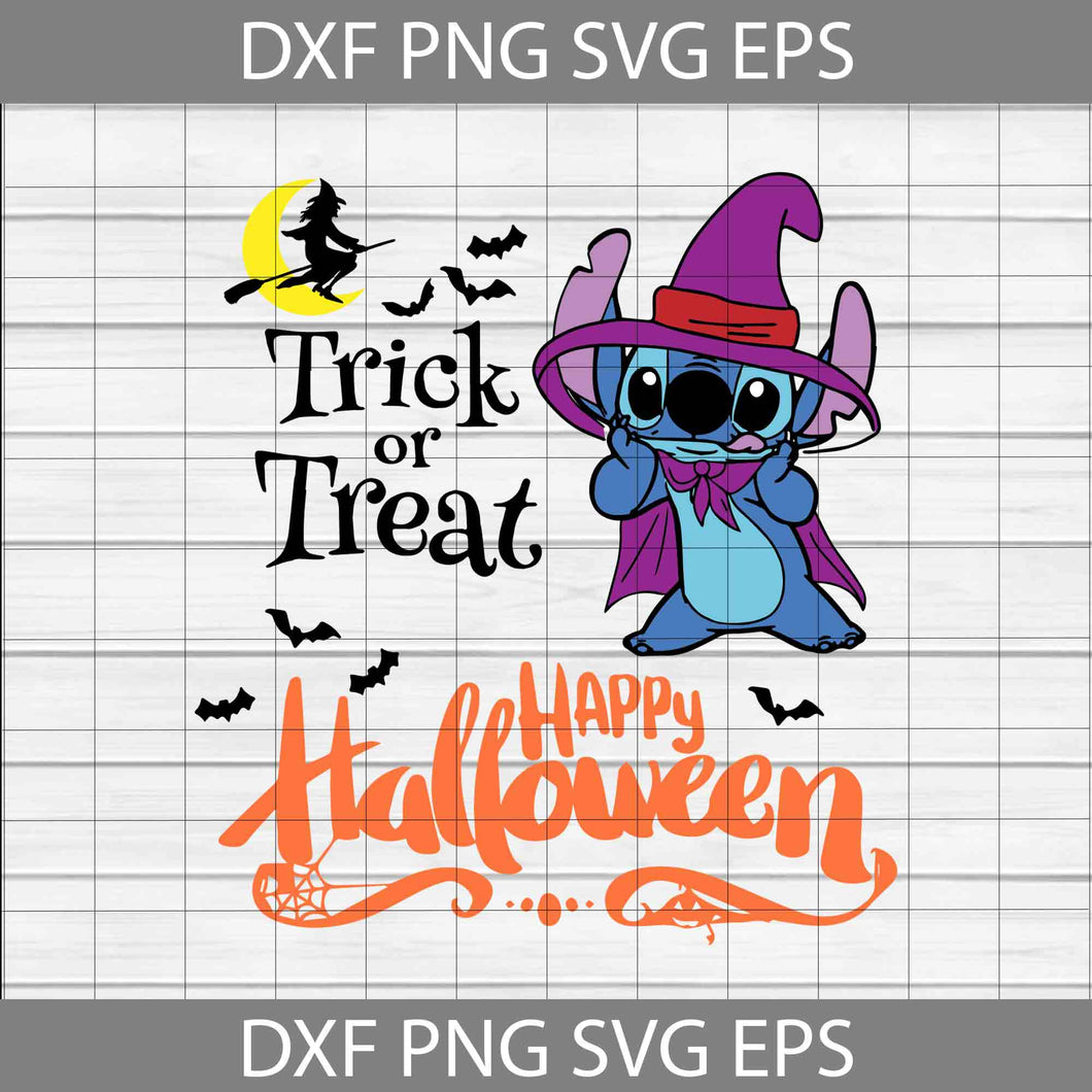 Trick Or Treat Svg, Happy Halloween Svg, Stitch Svg, Cartoon characters svg, Halloween Svg, Halloweeen Gift SVg, Funny, Cuties, Horror Svg, Cricut File, clipart, svg, png, eps, dxf