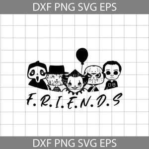 Friends Svg, Movie characters svg, Halloween Svg, Halloween Gift Svg, Cricut File, Clipart, Svg, Png, Eps, Dxf