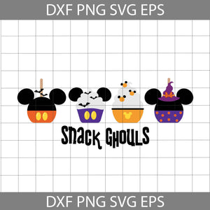 Snack Ghouls Svg, Mickey Svg, Witch Svg, Cartoon svg, Halloween Svg, Halloween gift SVg, cricut file, clipart, svg, png, eps, dxf