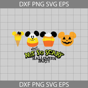 Not So Scary Halloween Party Svg, Candy Corn Mickey Svg, Candy Corn svg, Halloween Svg, Halloween gift SVg, cricut file, clipart, svg, png, eps, dxf