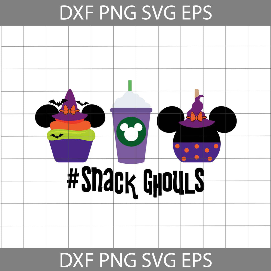 Minnie Snack Ghouls Svg, Minnie Witch svg, Halloween Svg, Halloween gift SVg, cricut file, clipart, svg, png, eps, dxf